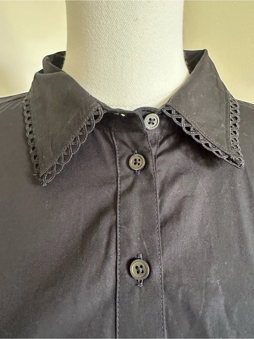 NWT J.Crew Black Cotton Dress- Large